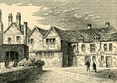 St. Katherine's Hospital - The Brothers' Houses in 1781, c18