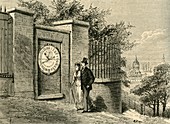 The Magnetic Clock, Greenwich Observatory, c1840