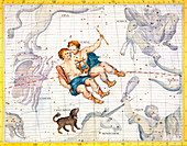 Constellations of Gemini and Canis Minor, 1729