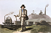 Blenkinsop steam locomotive, 1814