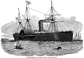 United States mail steam ship entering the Mersey, 1850