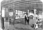 The Grand Saloon on board the 'Great Eastern, 1859