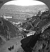 The harbour and city of Valparaiso, Chile, c1900s