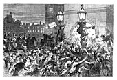 Bread riots, House of Commons, Westminster, London, 1815