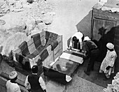 Archaeologists working at the Tomb of Tutankhamun, 1922