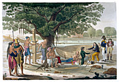 Boatyard near Kupang, Timor, Indonesia, c1820-1839
