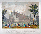 Building in Hyde Park for the Great Exhibition, 1851