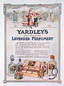 Advert for Yardley's Old English Lavender perfumery, 1923