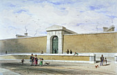 Gateway of Bridewell Prison, Westminster, London, c1850