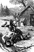 Massacre of settlers by Native Americans, c17th century