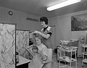 Hairdressing salon, Armthorpe, South Yorkshire, 1964
