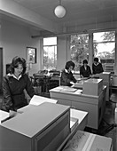 British Steel staff using the latest Rank copiers, 1962