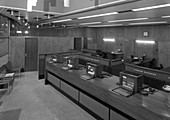 Yorkshire Bank interior, Mexborough, South Yorkshire, 1970