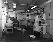 Schonhut's Butchers, Rotherham, South Yorkshire, 1955
