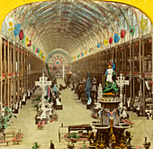 Interior view of the International Exhibition, London