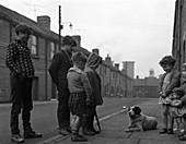 A street scene in Middlesborough, Teesside, 1964