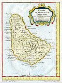 Map of Barbados, c1764