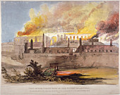 Fire at the Armoury in the Tower of London, 30 October 1841