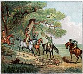 The kill, fox hunting, 1787