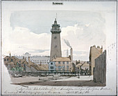 Watt's Shot Tower, Lambeth, London, 1813