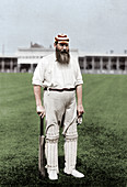 WG Grace, English cricketer, c1899