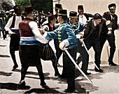 Arrest of assassin of Archduke Franz Ferdinand, 1914