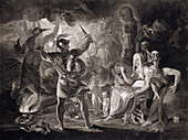 Macbeth, the three witches and Hecate, 1805