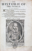 The Historie of the World by Sir Walter Raleigh
