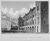 New schools at Christ's Hospital, City of London, 1833