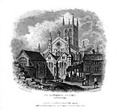 St Saviours Church, Southwark, London, 1829