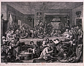 An election entertainment', plate I of The Election, 1755