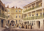 Bell Inn, Aldersgate Street, London, 1857
