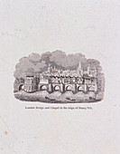 London Bridge (old), London, (c1800?)