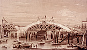 London Bridge (new), London, c1827