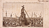 The destruction of the Cheapside Cross, London, 1793