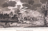 House during the storm on 15th October, Roehampton, 1780