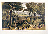 Looking over the Dam', 1851