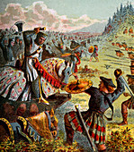 Edward I Attacks Scotland', (c1850)