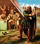 Alfred In The Danish Camp', (c1850)