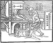 Forging a magnet, 1600