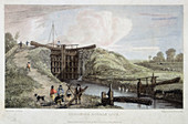 Dudgrove double lock, Thames and Severn Canal, 1814