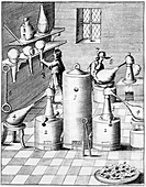 Laboratory for refining gold and silver, 1683