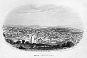 Truro, from Trennick Lane', 1860