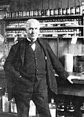 Thomas Alva Edison at Menlo Park, late 1880s