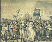 A detail from 'Westminster Election of 1788'