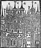 Woodcut from The Chronicle of Englonde, 1497