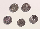 Early Saxon coins, 5th-6th century