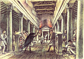 Interior of the Temple of Mithras