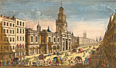View of the Royal Exchange, London, 1751