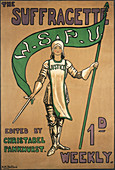 Poster advertising the Suffragette newspaper, 1912